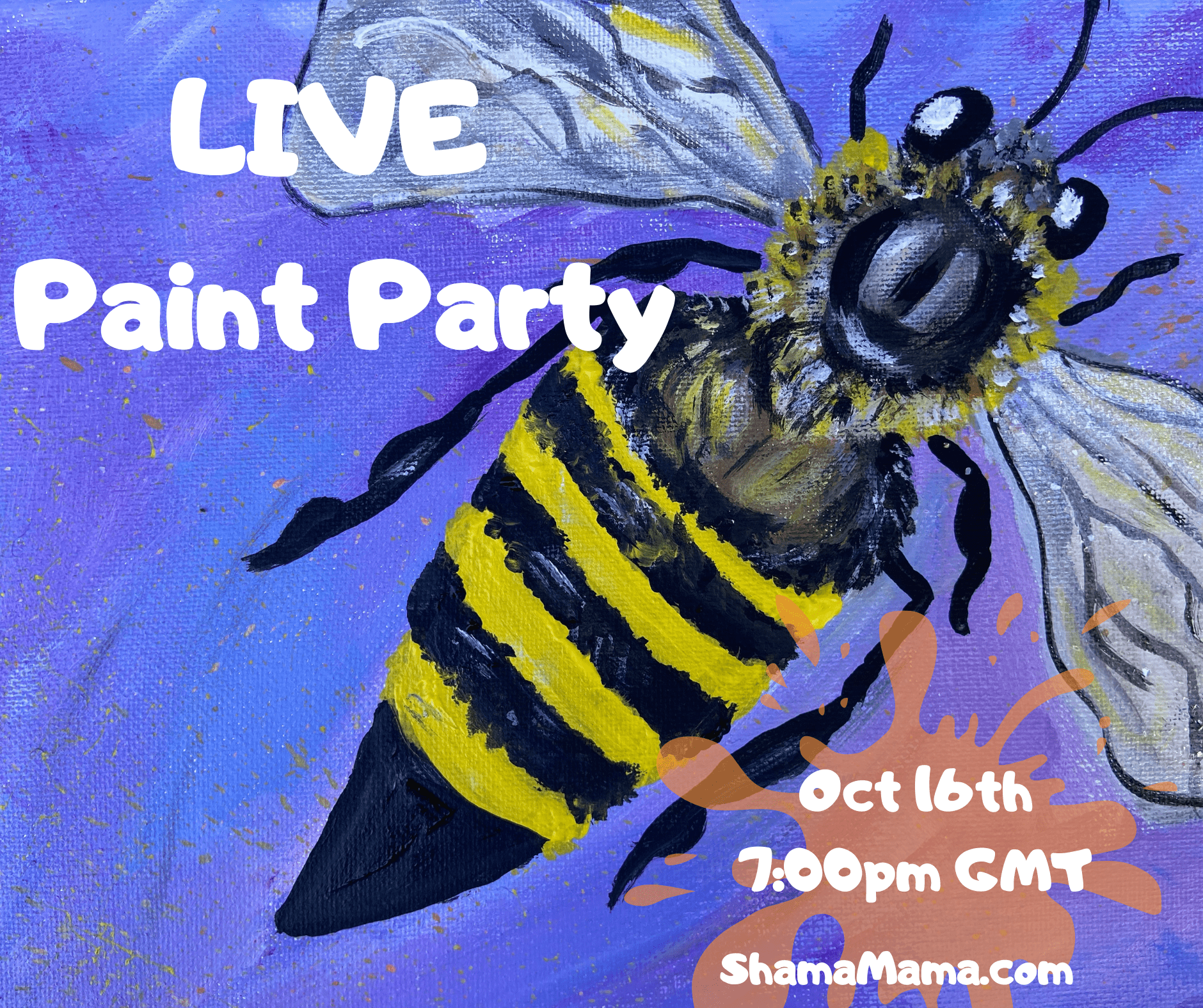 LIVE Bee Paint Party